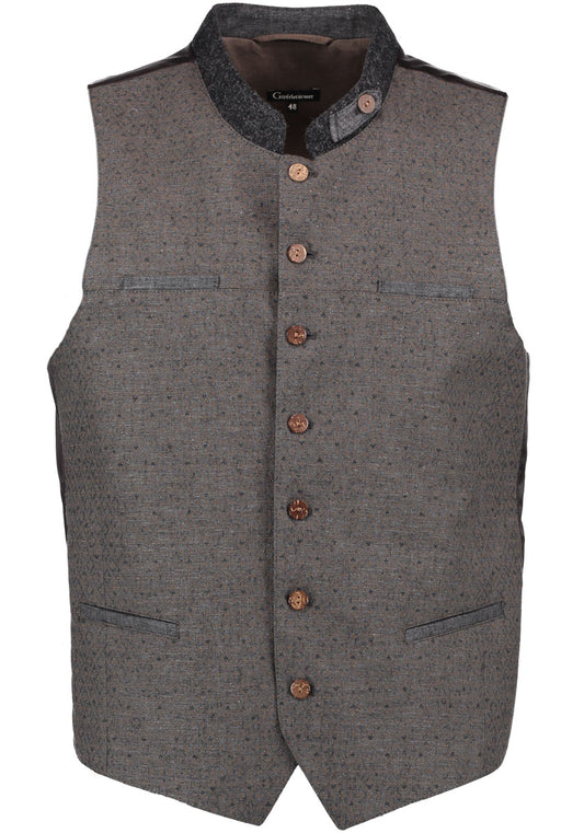 Gipfelstürmer Trachtenweste Slim Fit Ikatai