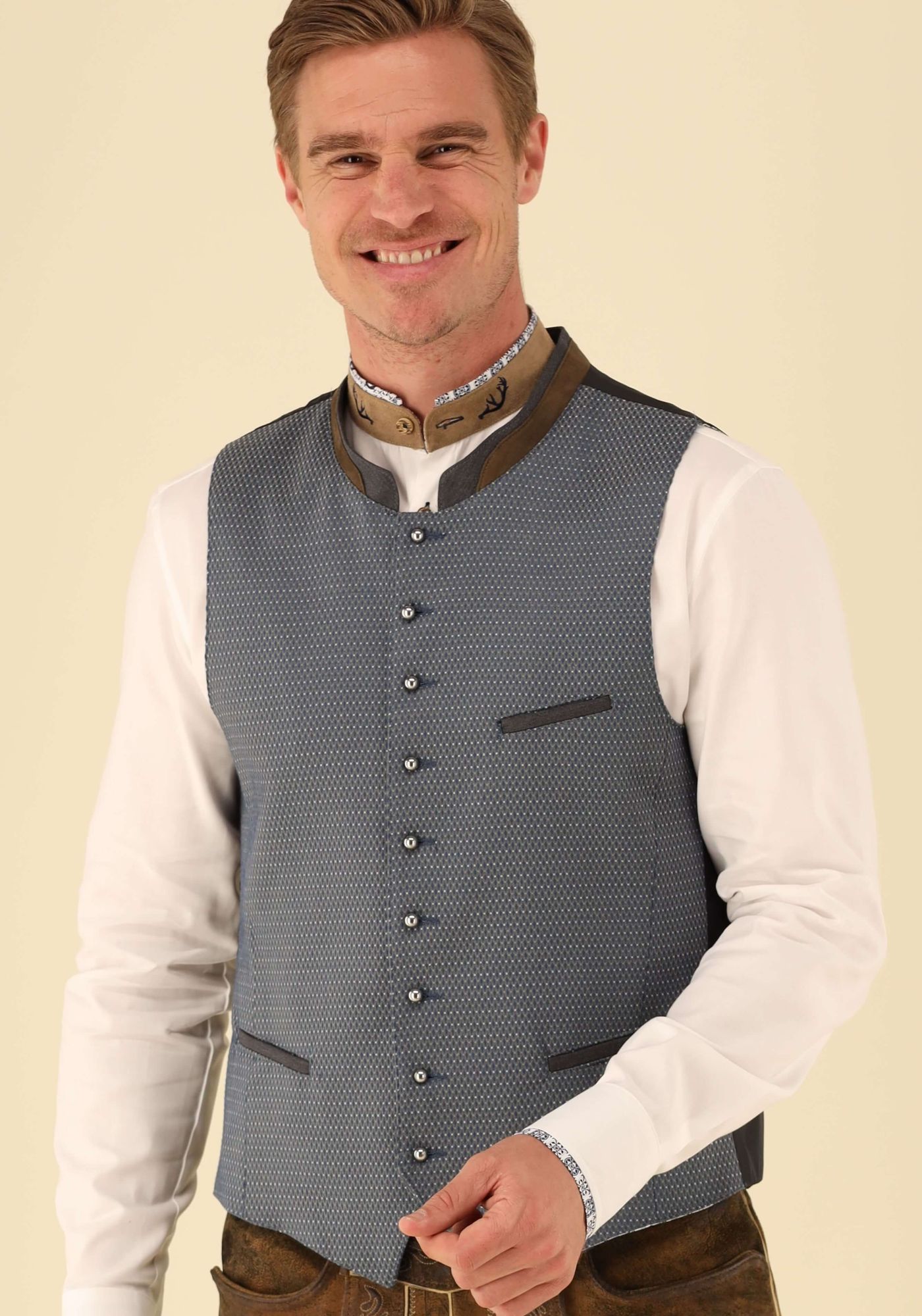 Gipfelstürmer Trachtenweste Slim Fit Dario