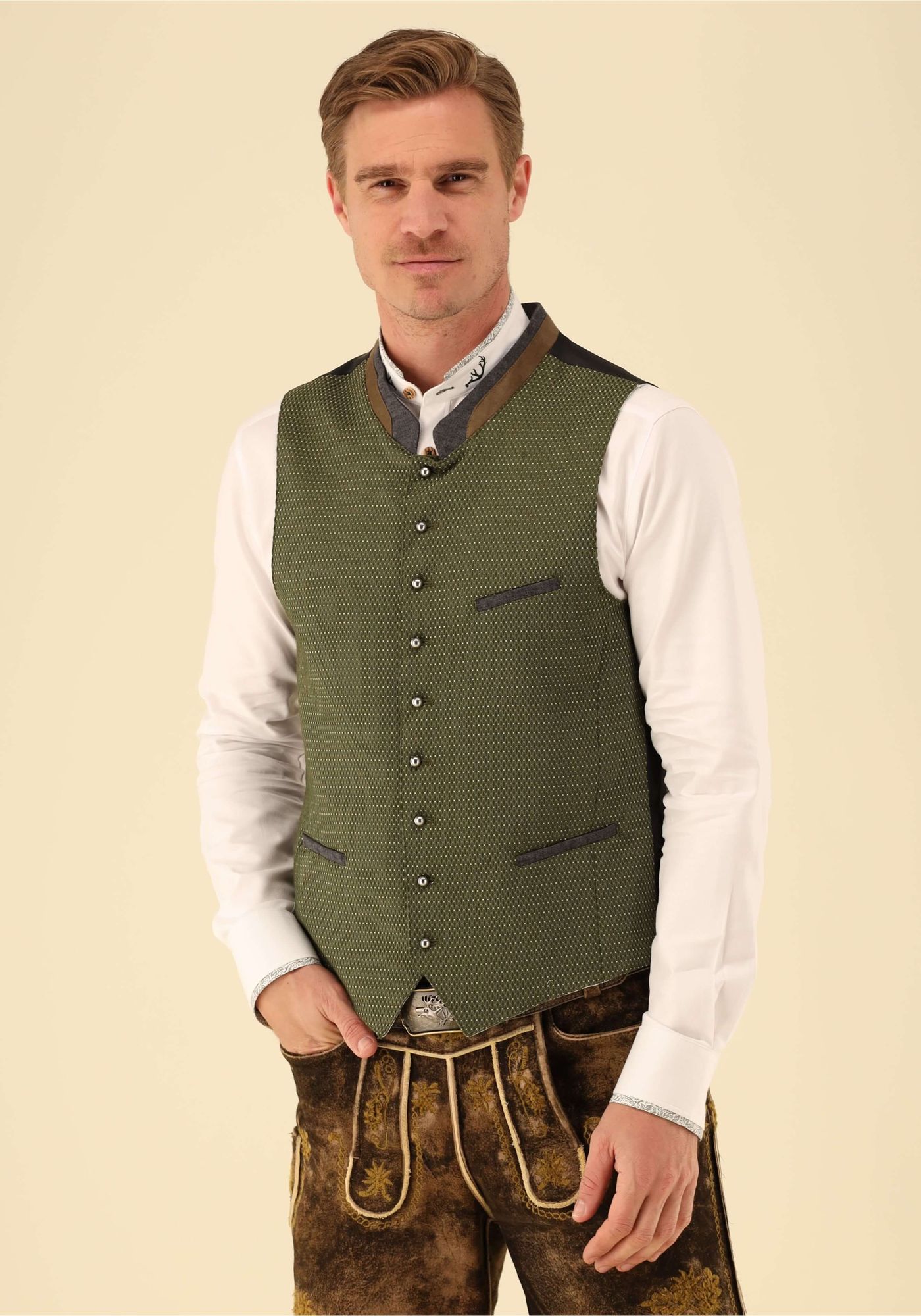 Gipfelstürmer Trachtenweste Slim Fit Dario