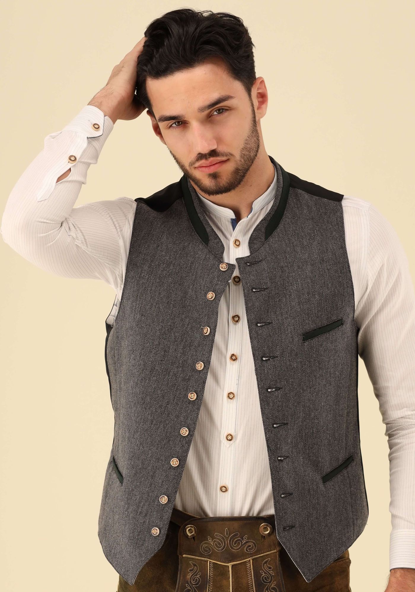 Gipfelstürmer Trachtenweste Slim Fit Krolu