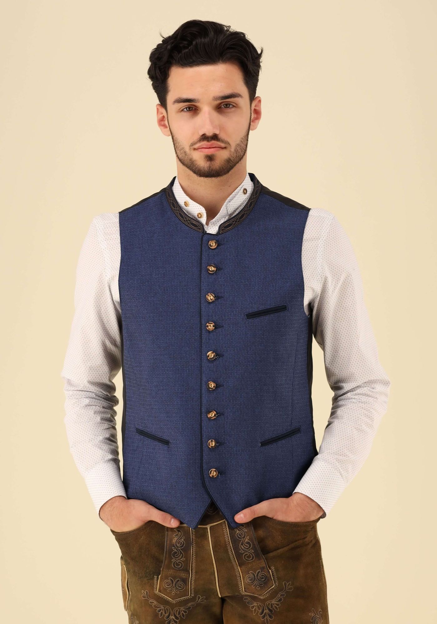Gipfelstürmer Trachtenweste Slim Fit Krolu