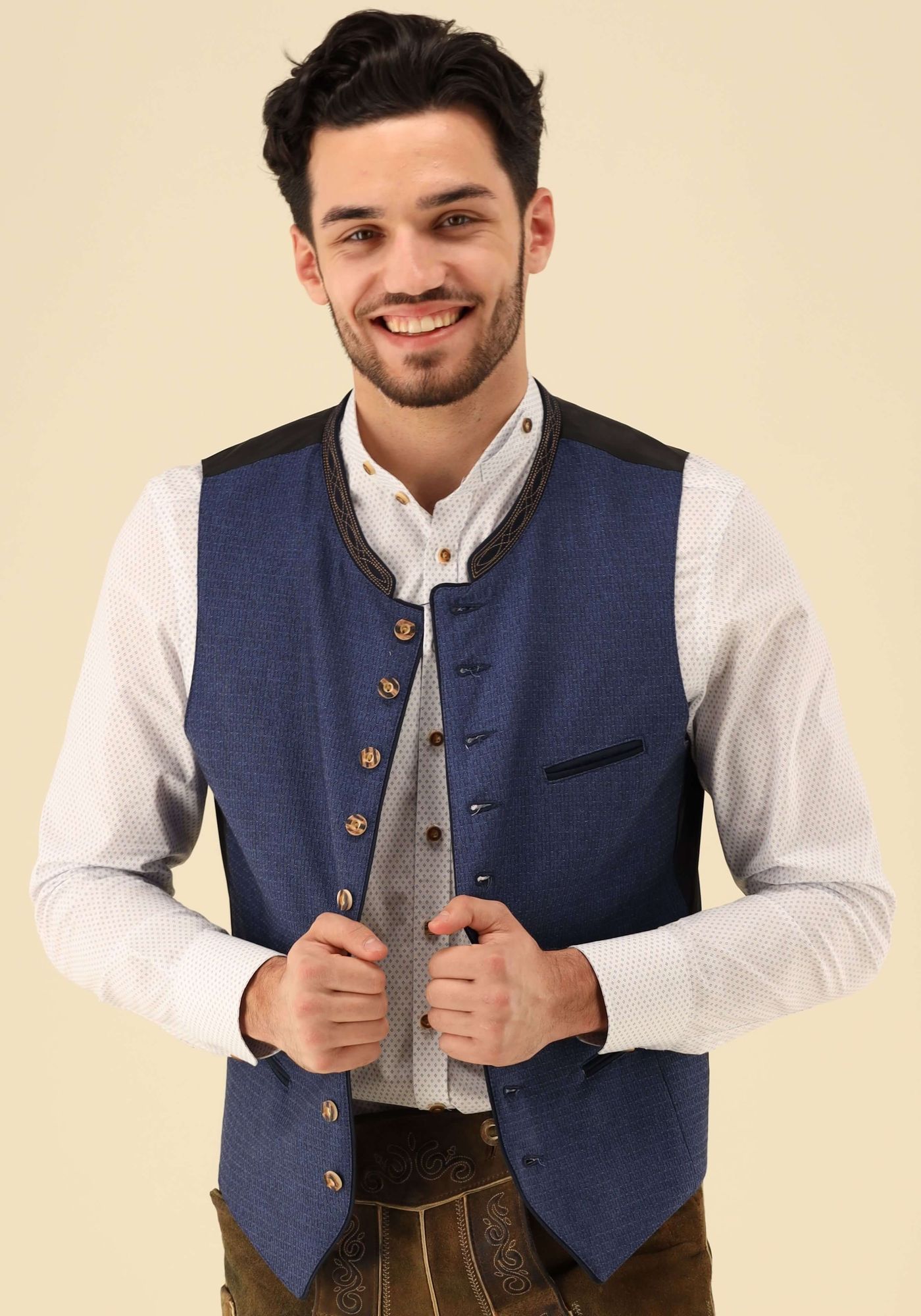 Gipfelstürmer Trachtenweste Slim Fit Krolu