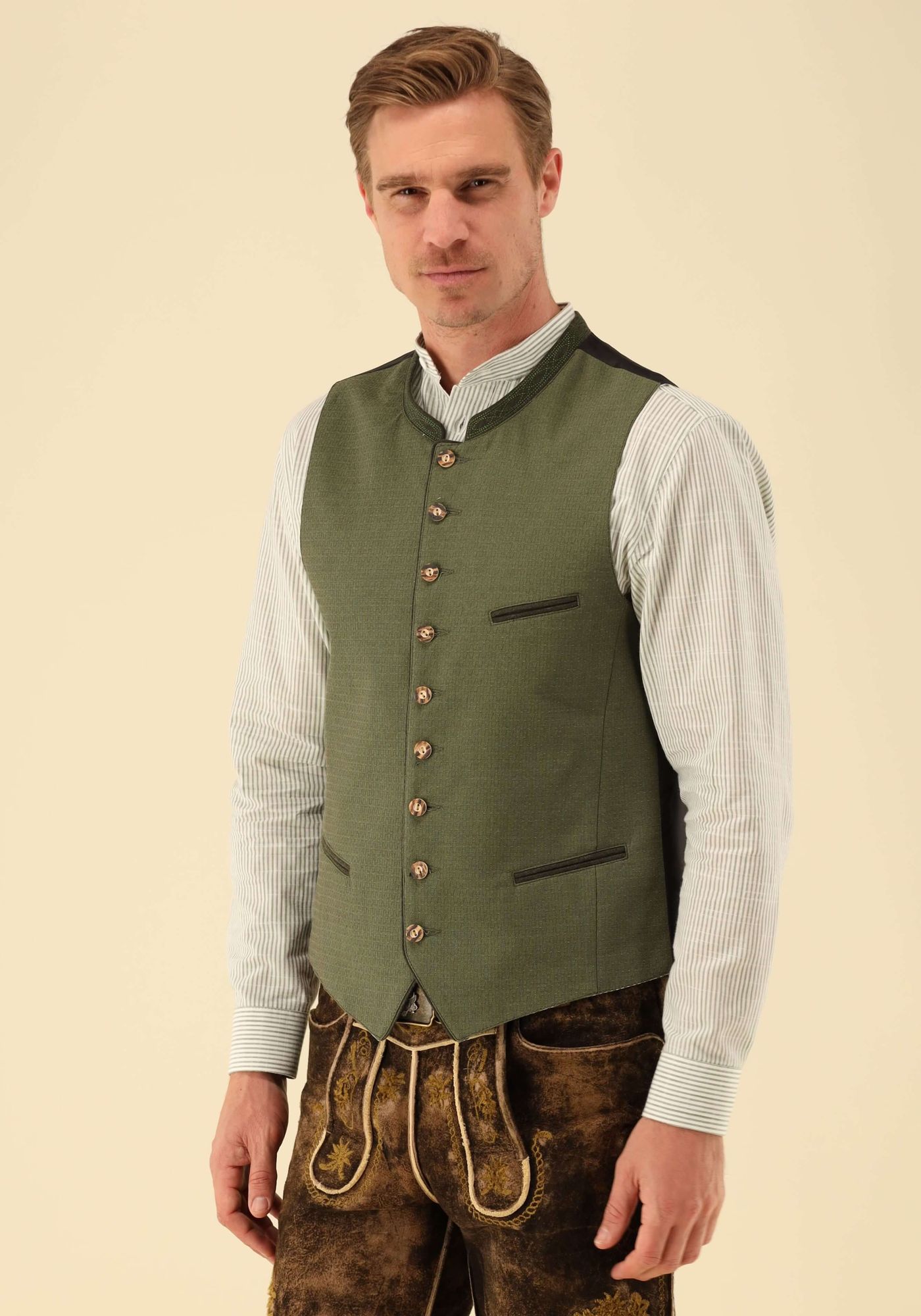 Gipfelstürmer Trachtenweste Slim Fit Krolu