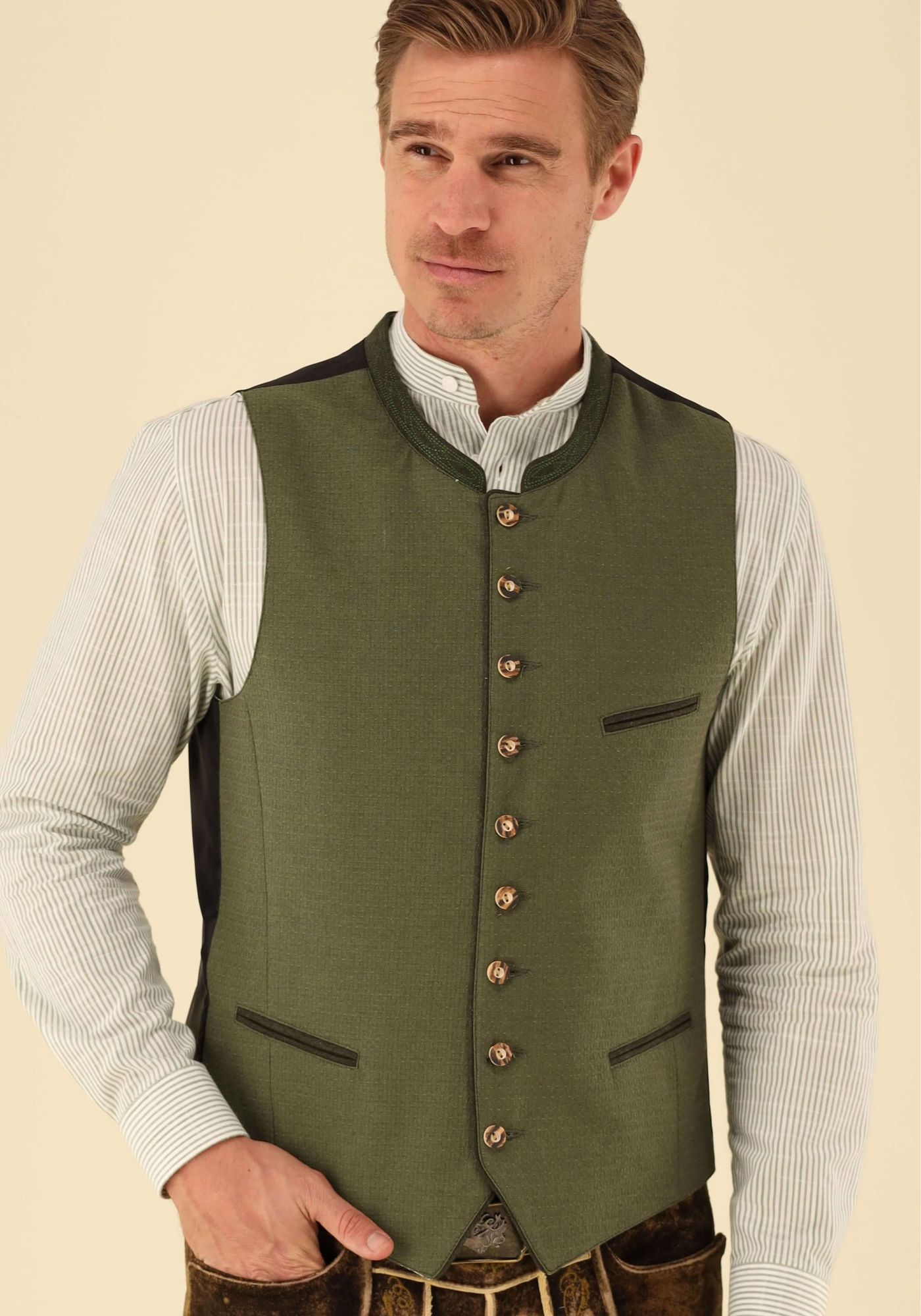 Gipfelstürmer Trachtenweste Slim Fit Krolu