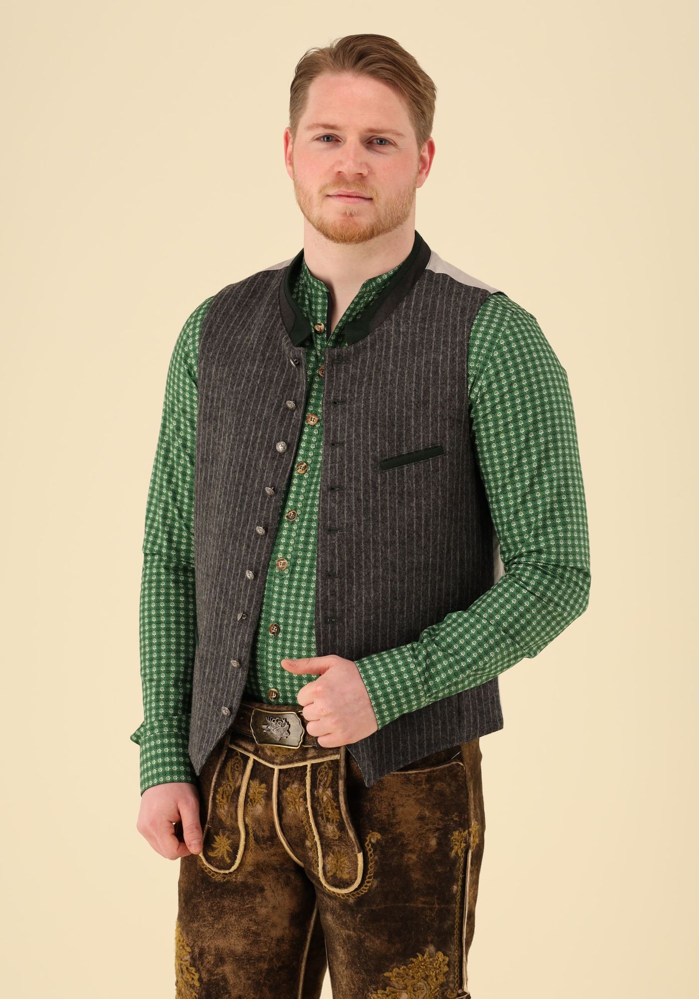 Gipfelstürmer Trachtenweste Slim Fit Lukelo