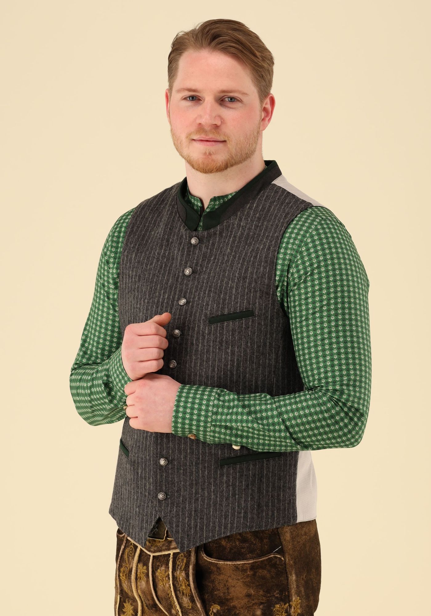 Gipfelstürmer Trachtenweste Slim Fit Lukelo