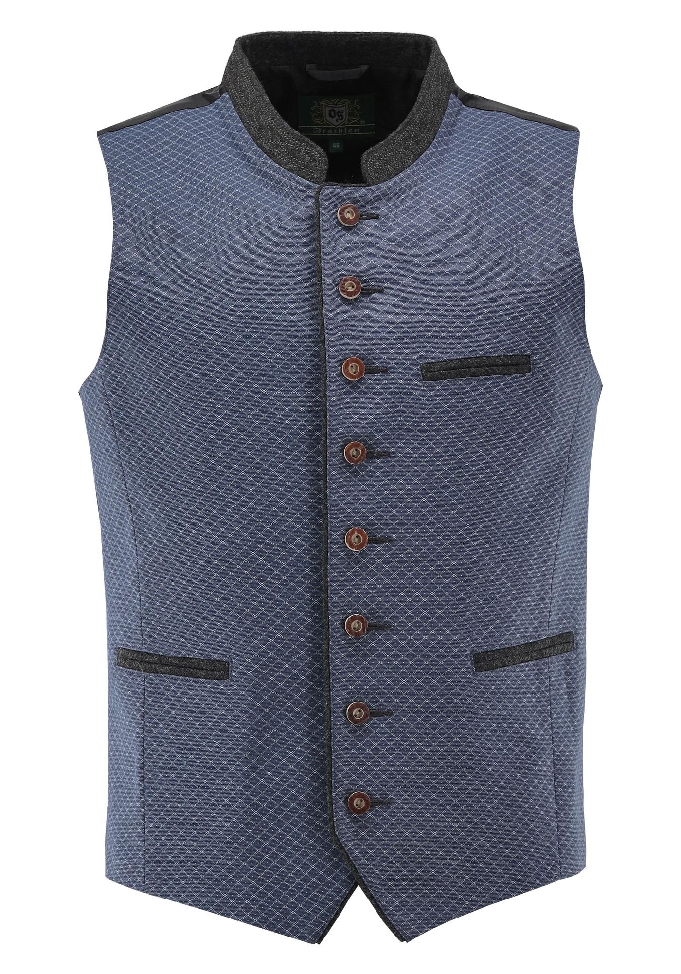 OS Trachten Trachtenweste Slim Fit Teger