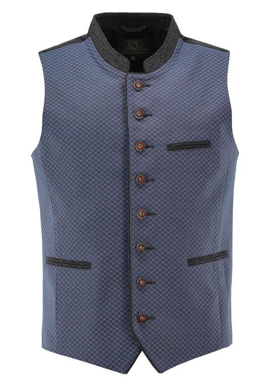 OS Trachten Trachtenweste Slim Fit Teger