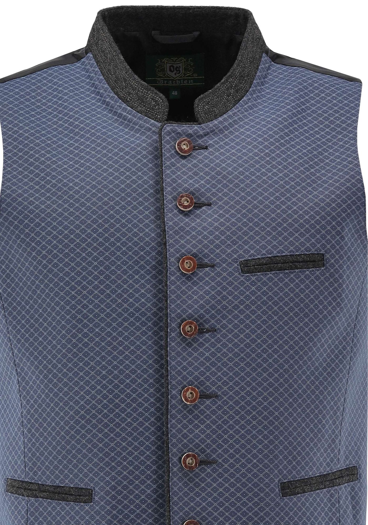 OS Trachten Trachtenweste Slim Fit Teger