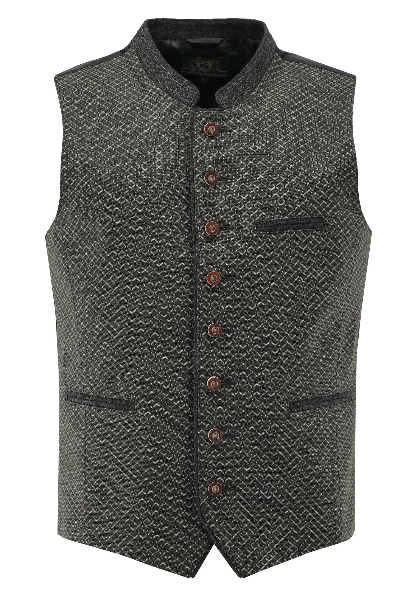OS Trachten Trachtenweste Slim Fit Teger