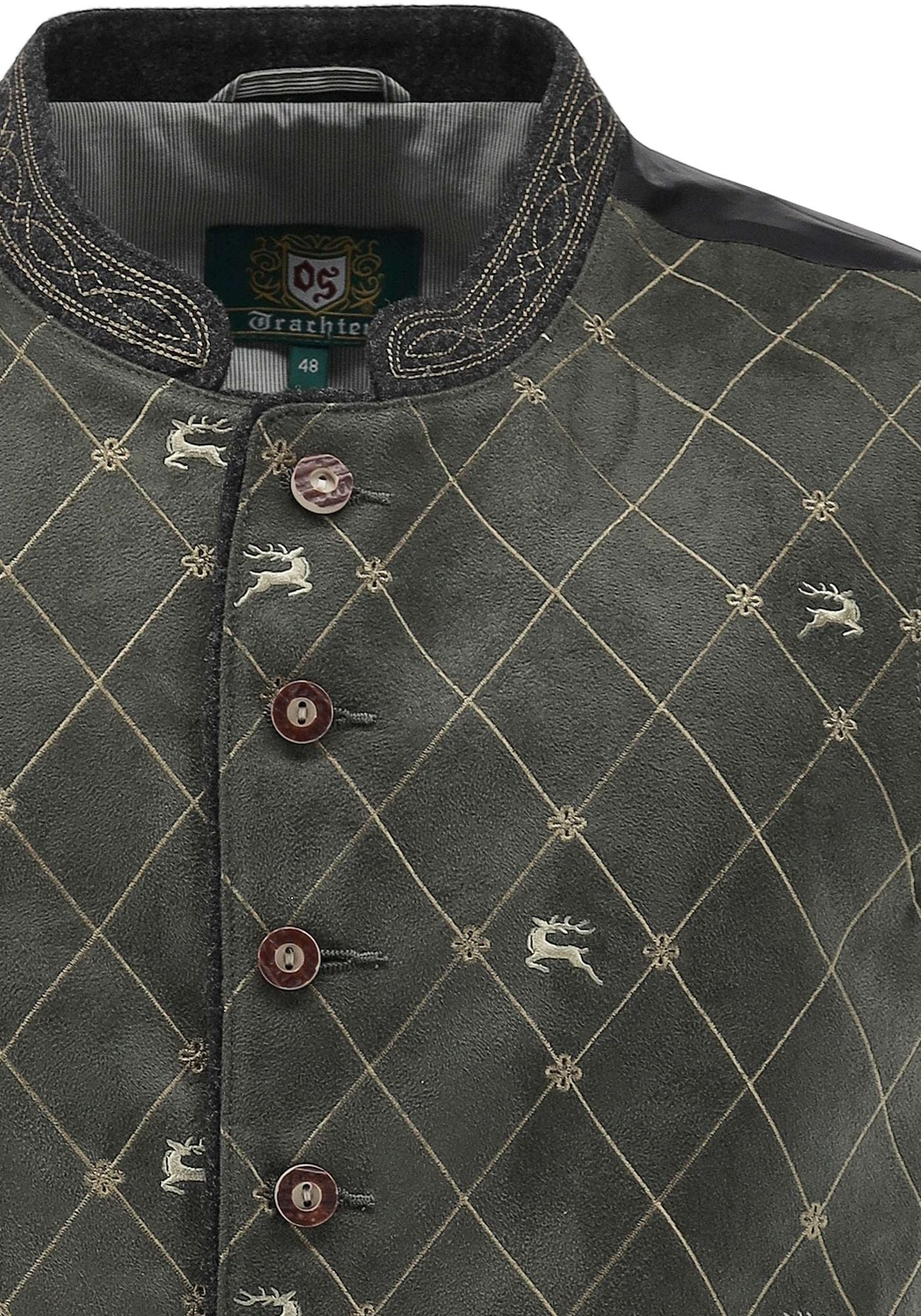 OS Trachten Trachtenweste Slim Fit Skoso