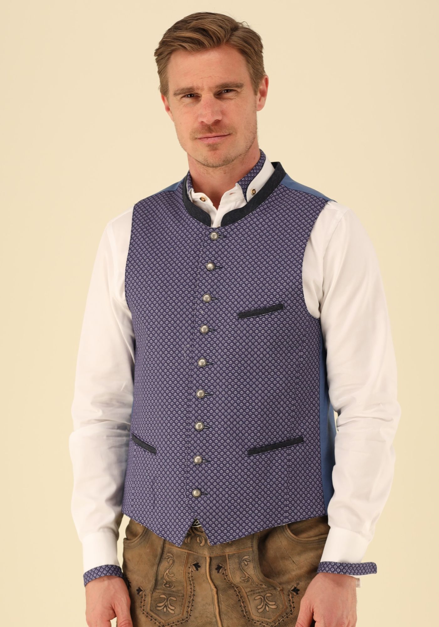 Gipfelstürmer Trachtenweste Slim Fit Drope