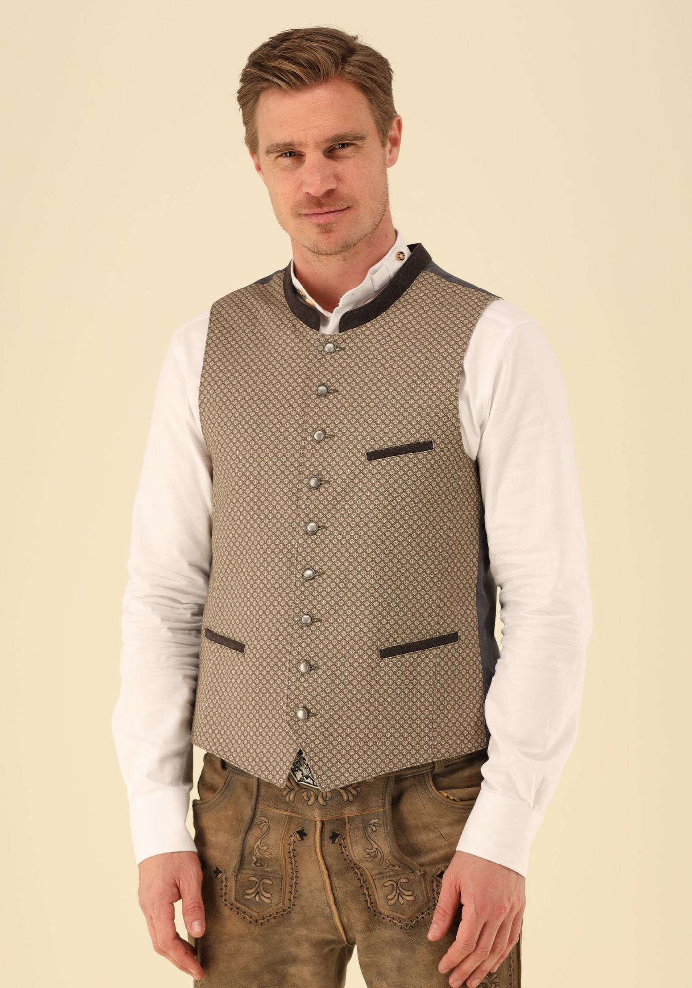 Gipfelstürmer Trachtenweste Slim Fit Drope