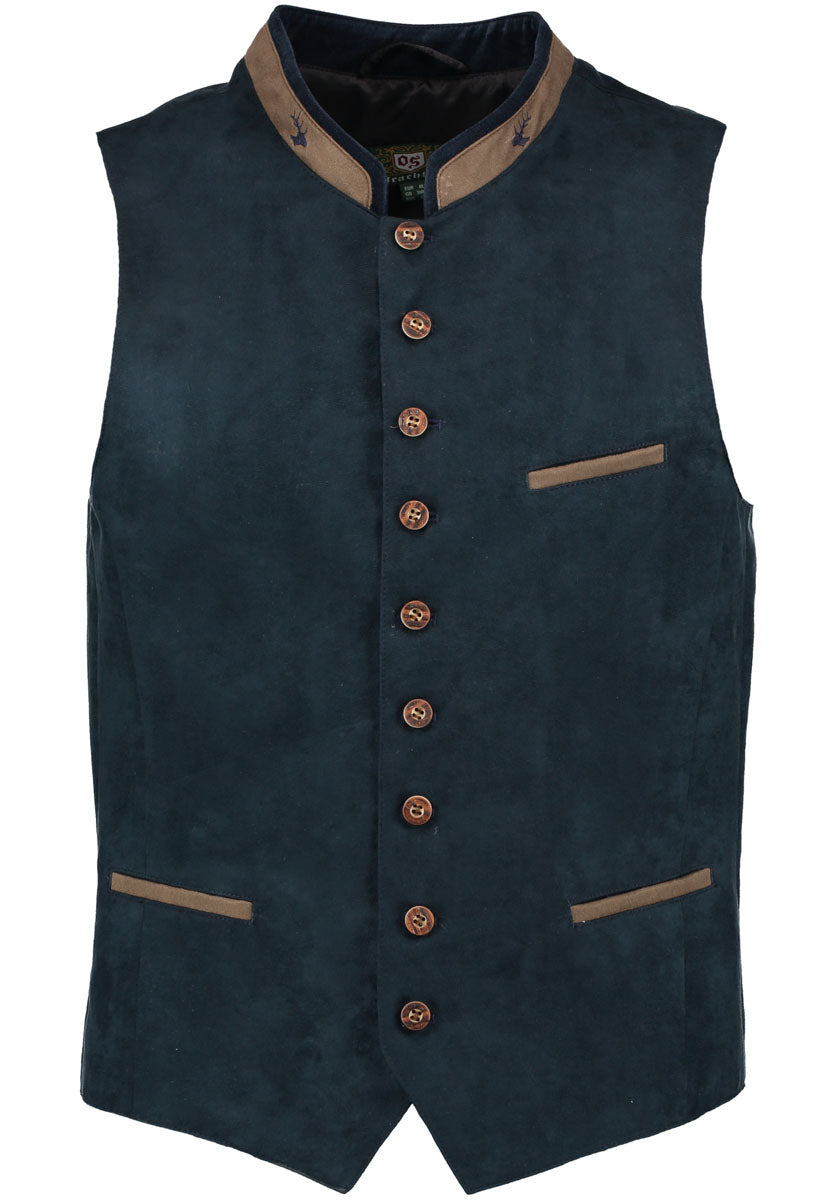 OS Trachten Trachtenweste Slim Fit Glayon
