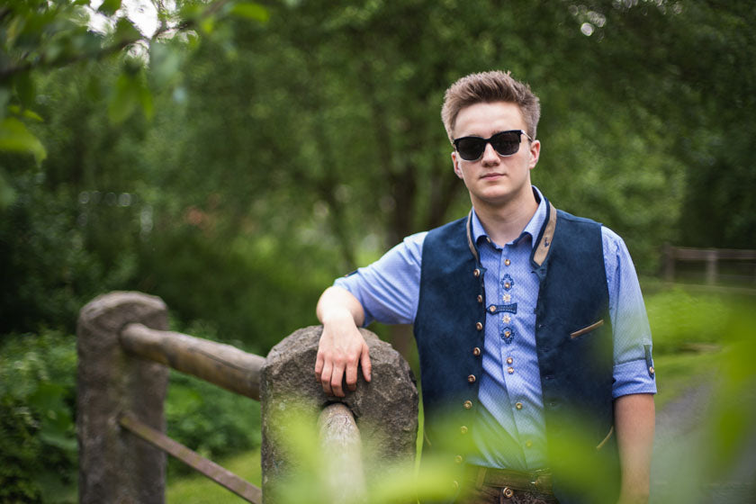 OS Trachten Trachtenweste Slim Fit Glayon