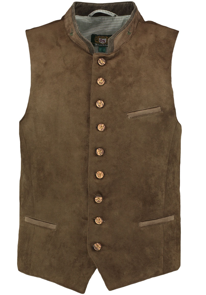 OS Trachten Trachtenweste Slim Fit Glayon