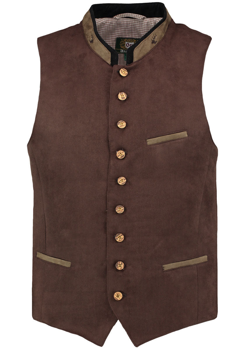 OS Trachten Trachtenweste Slim Fit Glayon