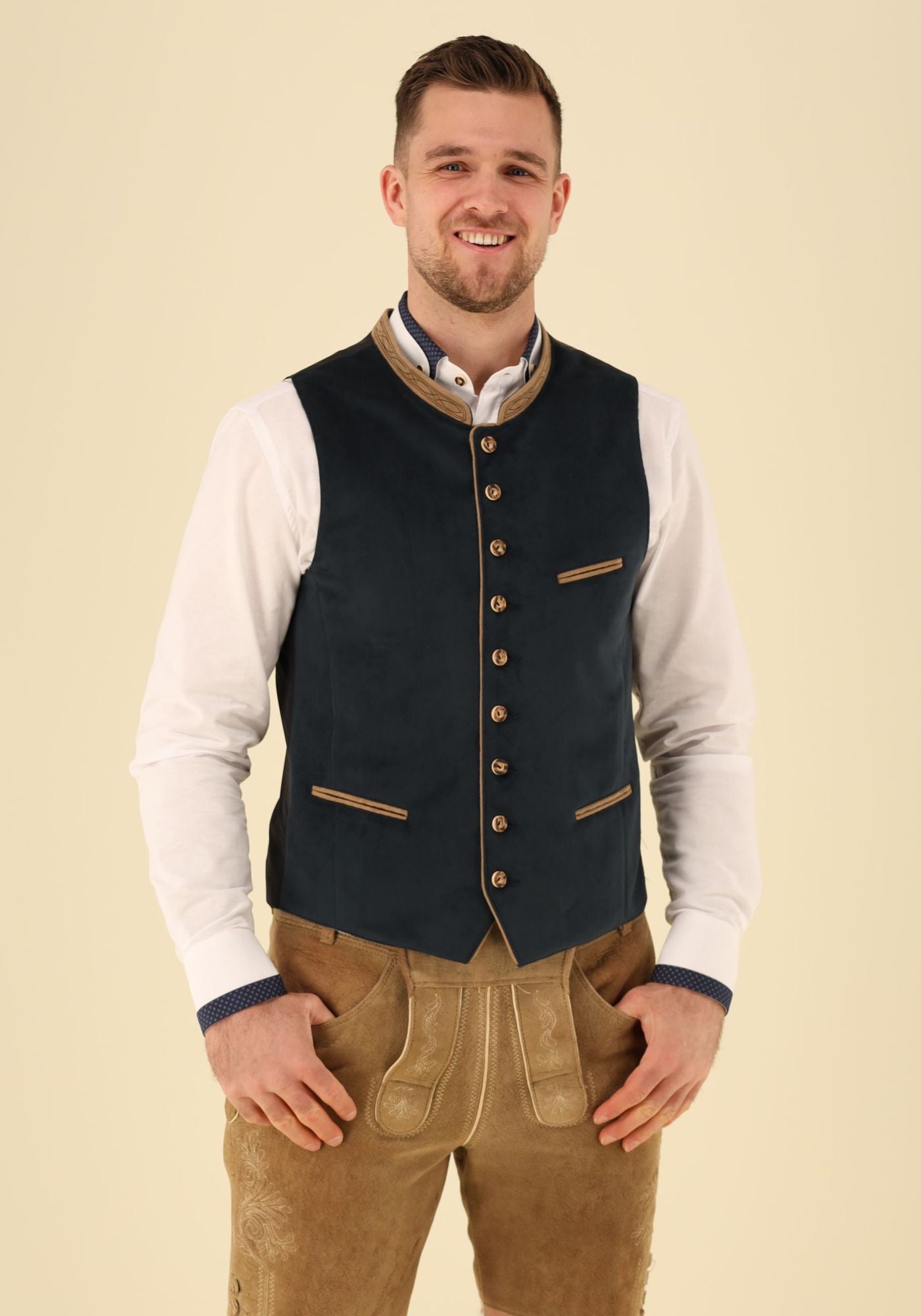 Gipfelstürmer Trachtenweste Slim Fit Viroxa