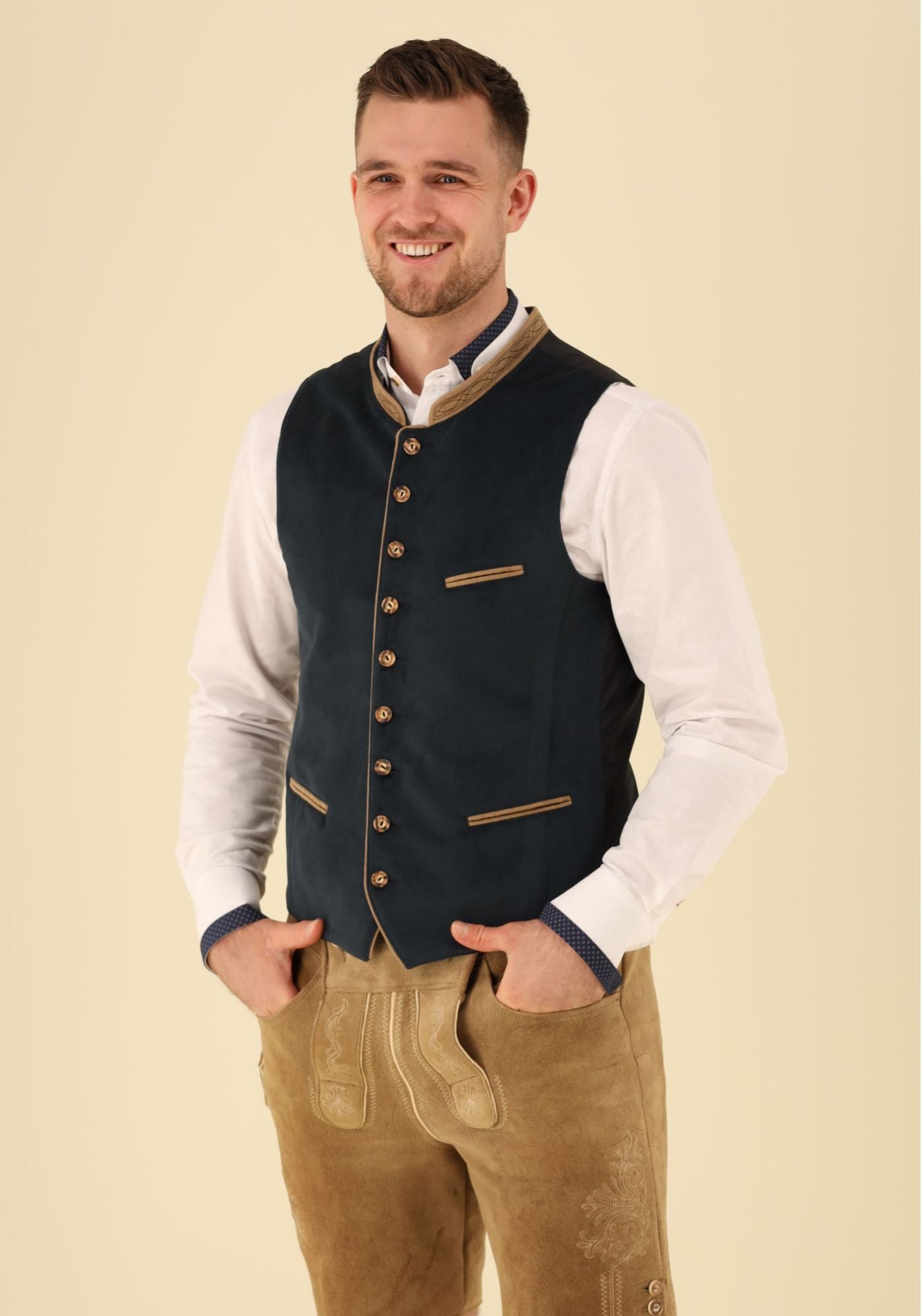 Gipfelstürmer Trachtenweste Slim Fit Viroxa
