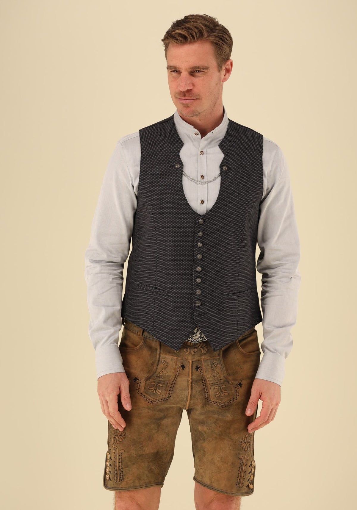 Gipfelstürmer Trachtenweste Slim Fit Wandor