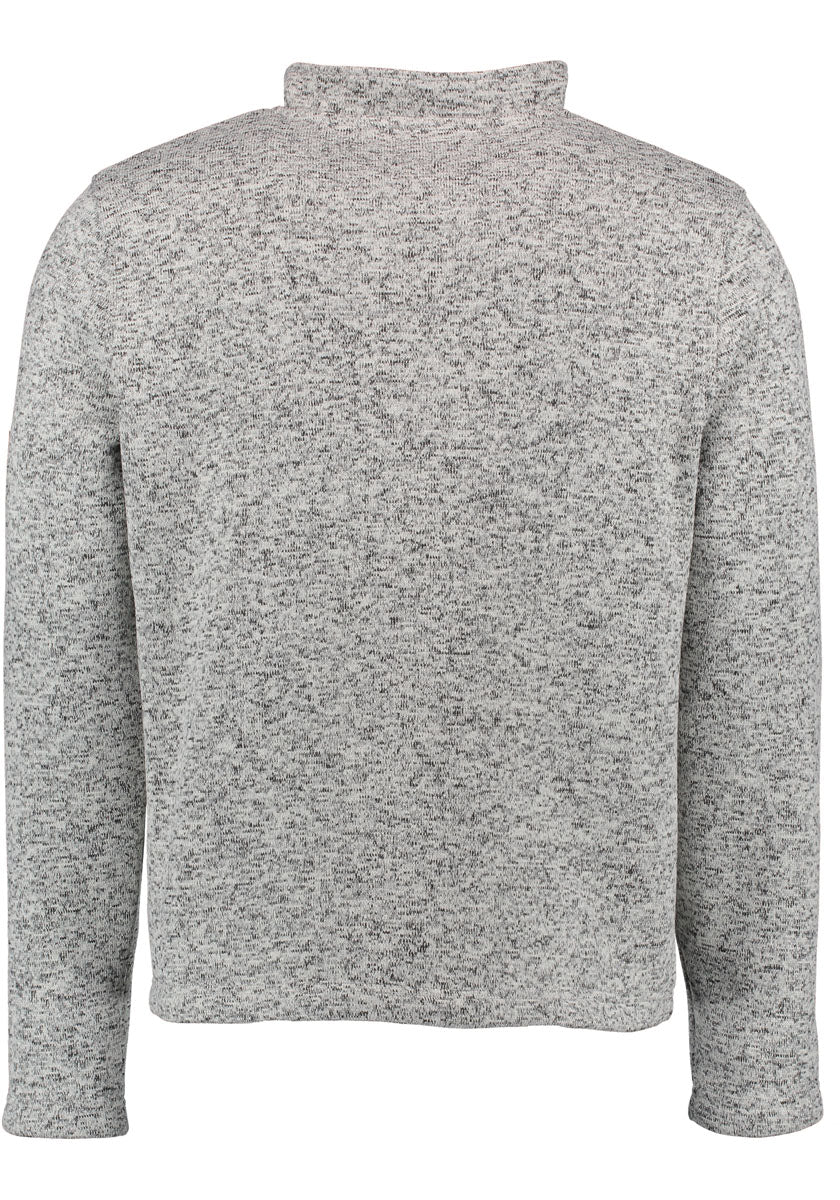 Orbis Herren Fleecepullover Strickfleece Freizeitpullover Troyer hochgeschlossen Wukom