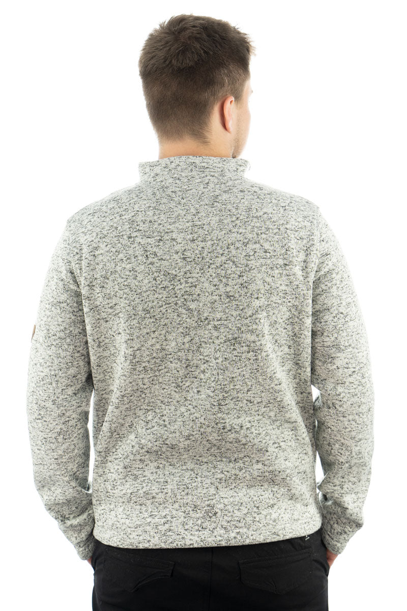 Orbis Herren Fleecepullover Strickfleece Freizeitpullover Troyer hochgeschlossen Wukom