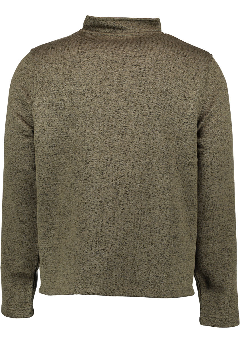 Orbis Herren Fleecepullover Strickfleece Freizeitpullover Troyer hochgeschlossen Wukom