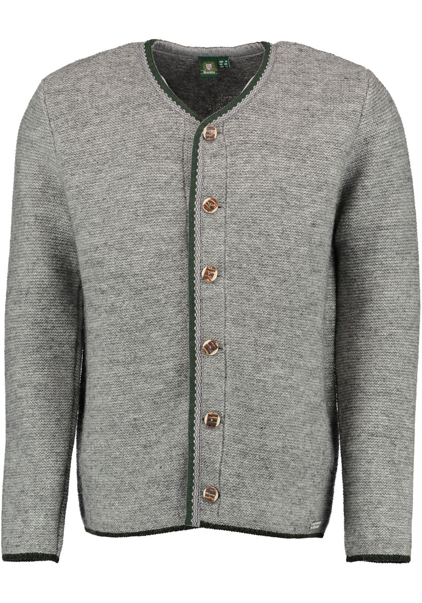 OS Trachten Strickjacke mit Rundhalsausschnitt Xaluna