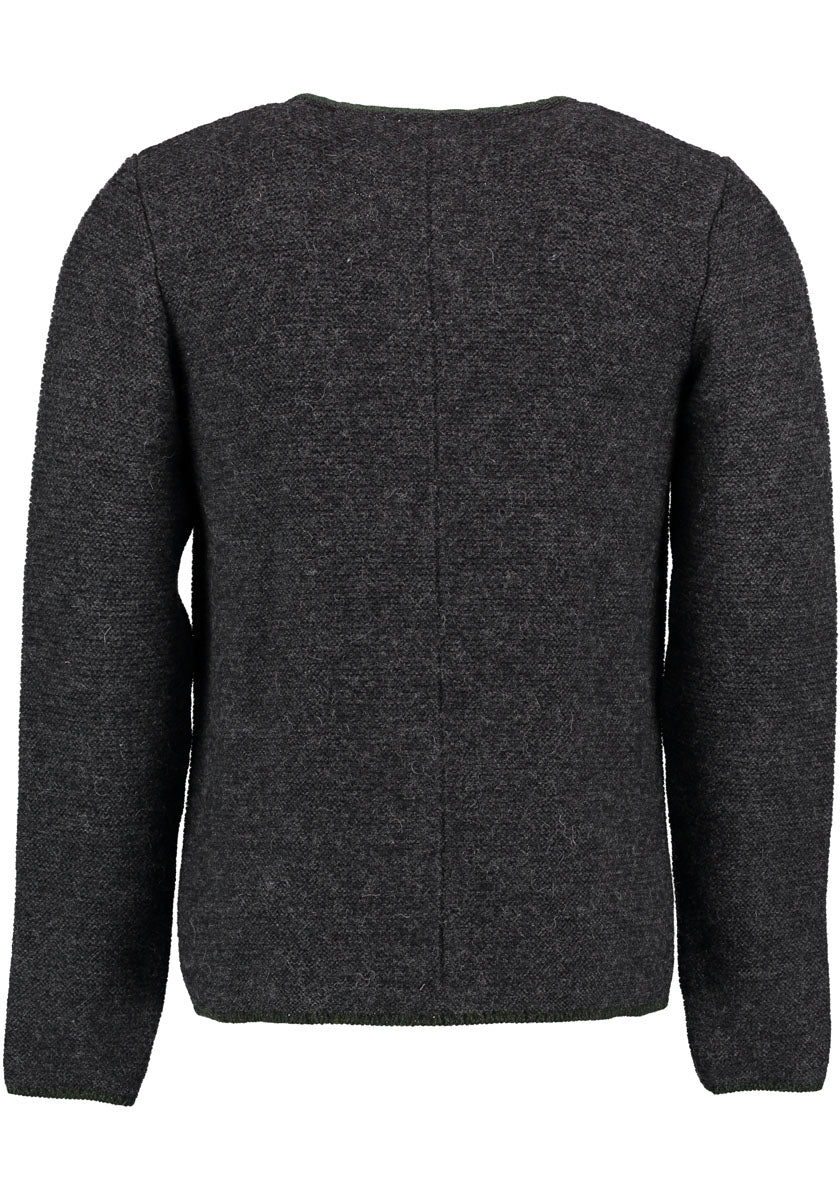 OS Trachten Strickjacke mit Rundhalsausschnitt Xaluna