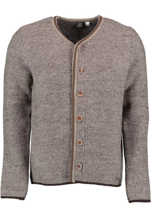 OS Trachten Strickjacke mit Rundhalsausschnitt Xaluna