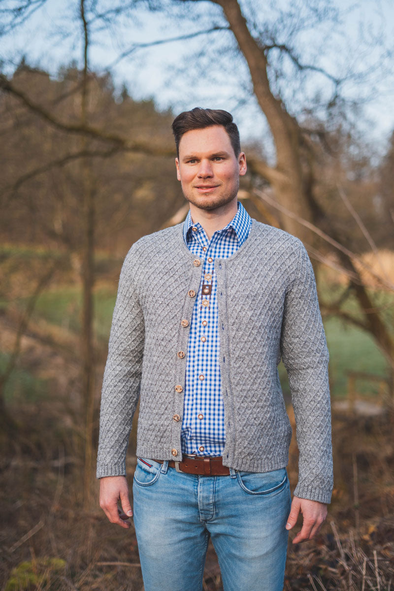 Gipfelstürmer Trachtenstrickjacke Slim Fit Shini