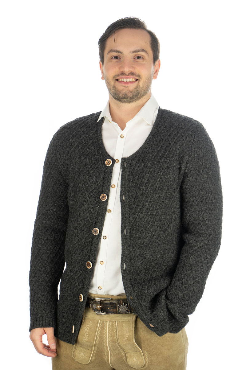 Gipfelstürmer Trachtenstrickjacke Slim Fit Shini