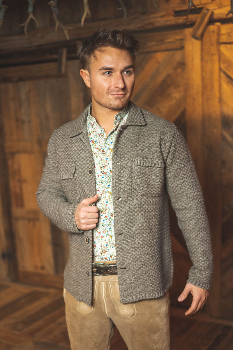 Gipfelstürmer Trachtenstrickjacke Slim Fit Scinad