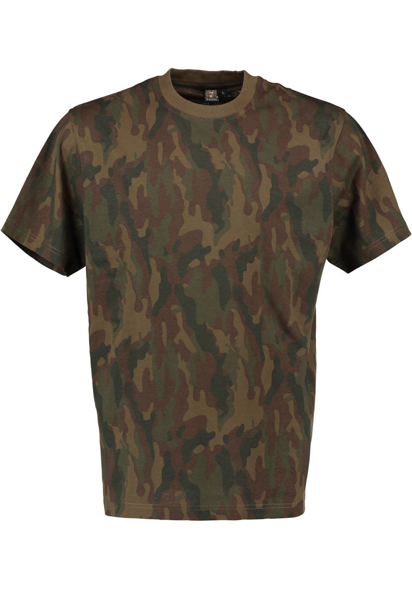 OS Trachten Herren T-Shirt Jagdshirt Camouflage Rundhalsausschnitt 2er Pack Davilo