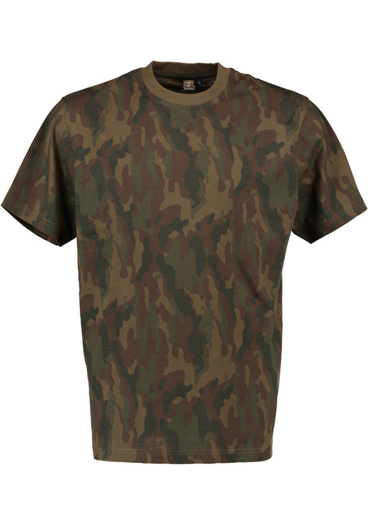 OS Trachten Herren T-Shirt Jagdshirt Camouflage Rundhalsausschnitt 2er Pack Davilo