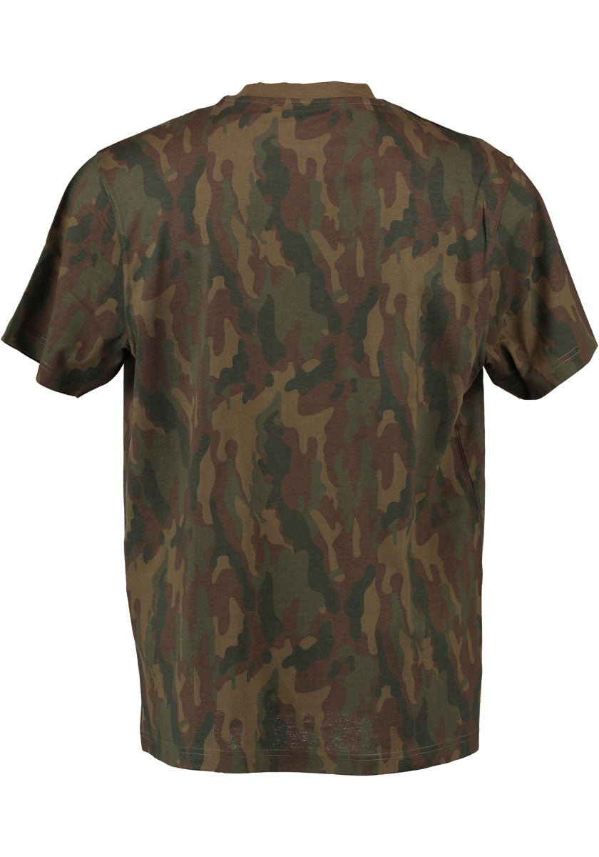 OS Trachten Herren T-Shirt Jagdshirt Camouflage Rundhalsausschnitt 2er Pack Davilo