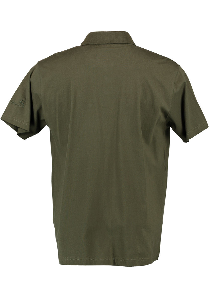 OS Trachten Herren Poloshirt Kurzarm Jagdshirt mit Polokragen Fuzao