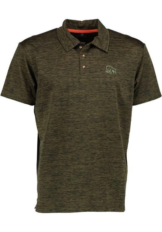 OS Trachten Herren Poloshirt Kurzarm Jagdshirt mit Polokragen Plogin