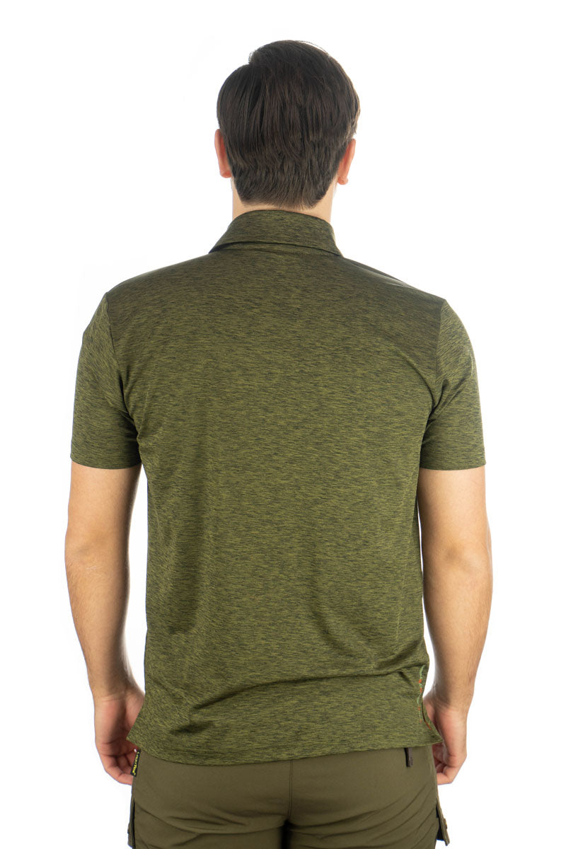 OS Trachten Herren Poloshirt Kurzarm Jagdshirt mit Polokragen Plogin