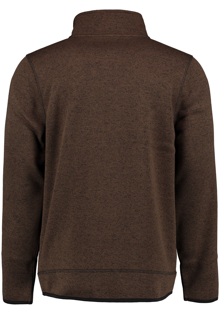 OS Trachten Orbis Herren Fleecejacke Strickfleecejacke Freizeitjacke mit Stehkragen hochgeschlossen Nucku