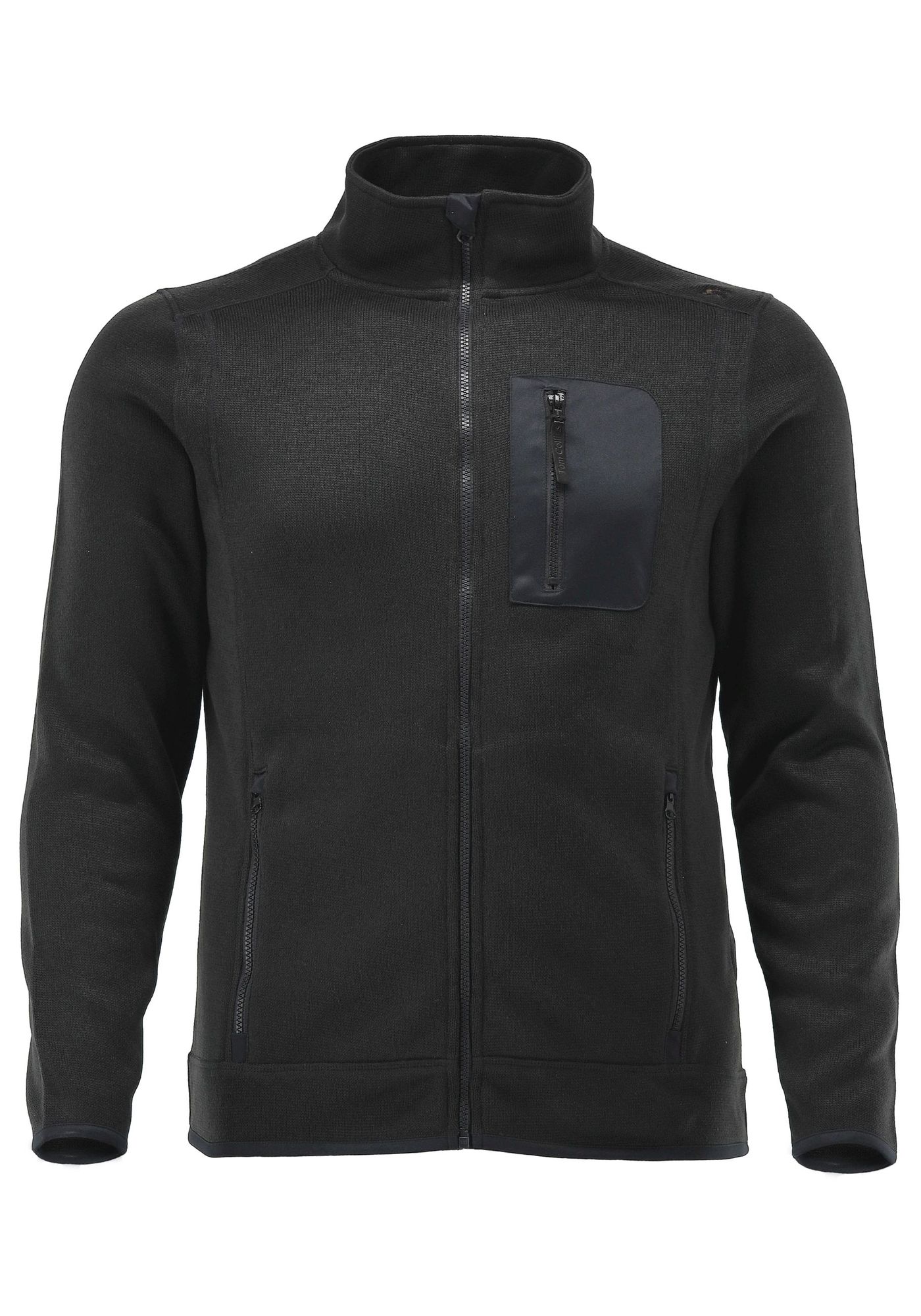 OS Trachten Orbis Herren Fleecejacke Strickfleecejacke Freizeitjacke mit Stehkragen hochgeschlossen Nucku