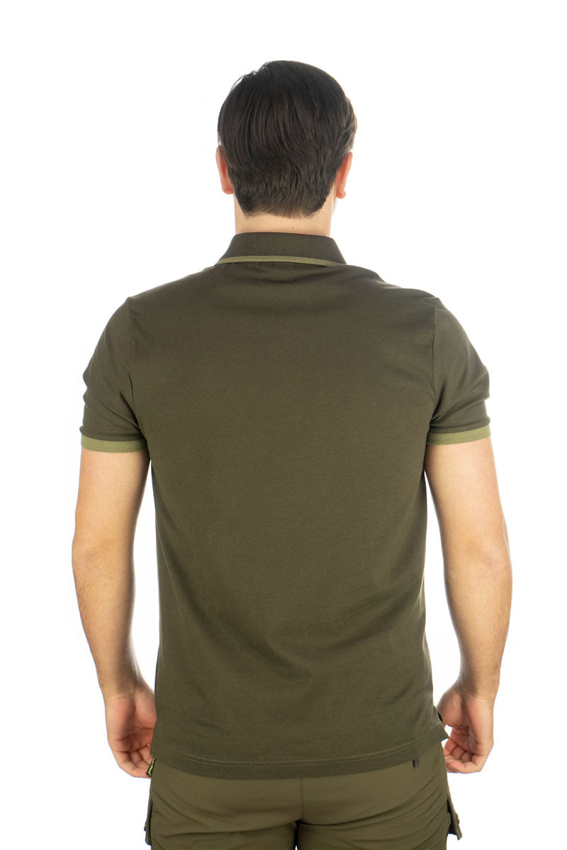 OS Trachten Herren Poloshirt Kurzarm Jagdshirt mit Polokragen Sonky