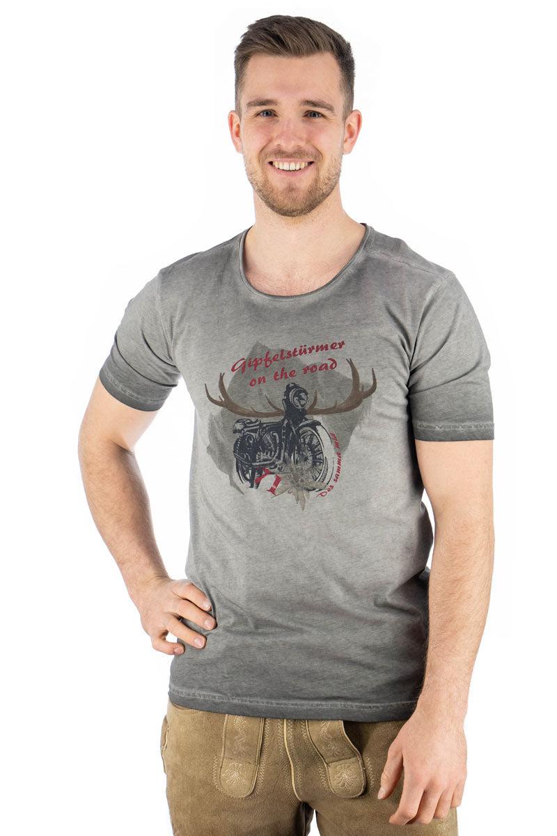 Gipfelstürmer Trachtenshirt Slim Fit Fivoro