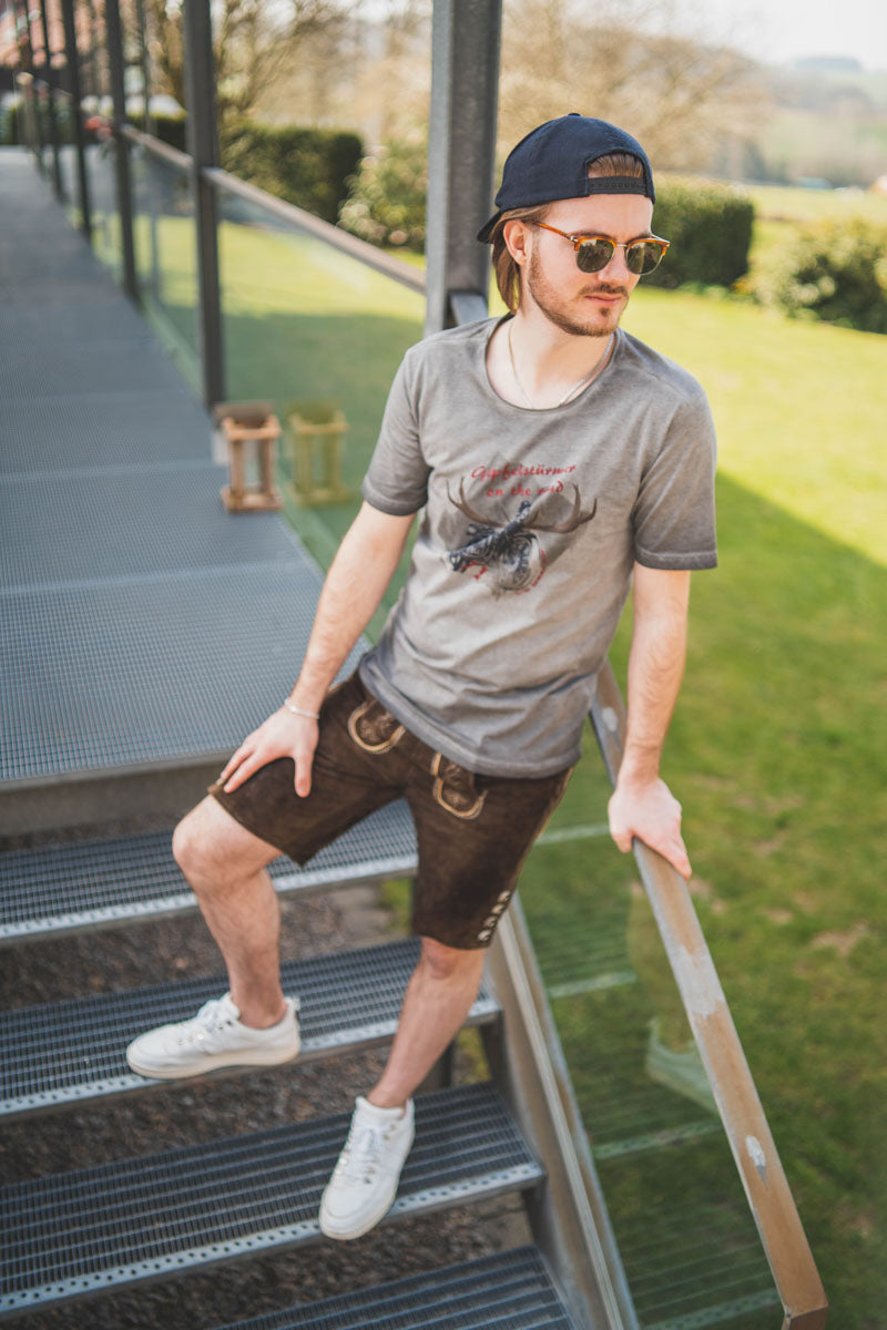 Gipfelstürmer Trachtenshirt Slim Fit Fivoro