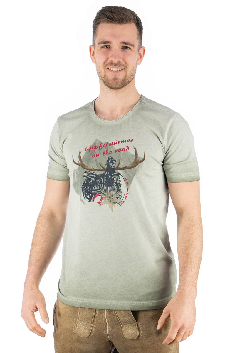 Gipfelstürmer Trachtenshirt Slim Fit Fivoro