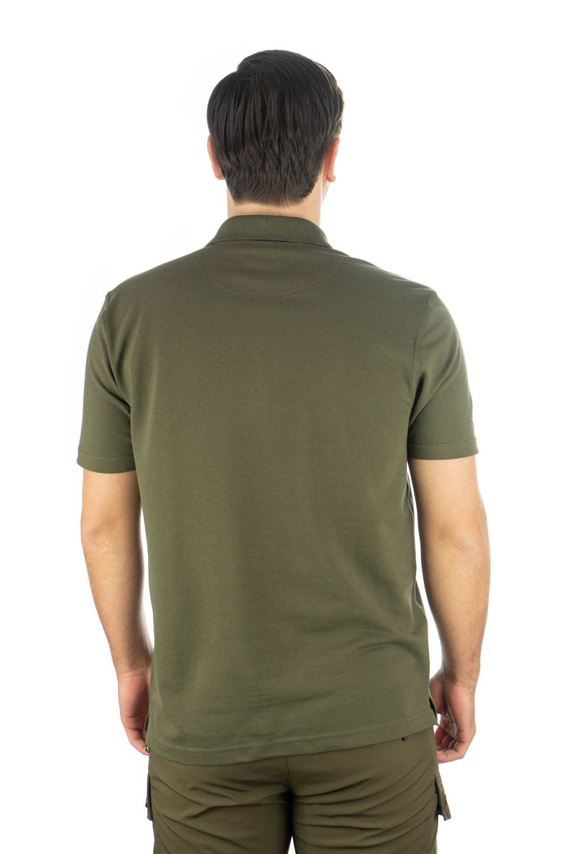 OS Trachten Herren Poloshirt Kurzarm Jagdshirt mit Polokragen Esoqo