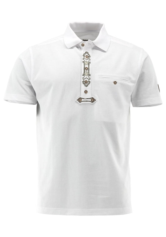 OS Trachten Poloshirt Regular Fit Grasko