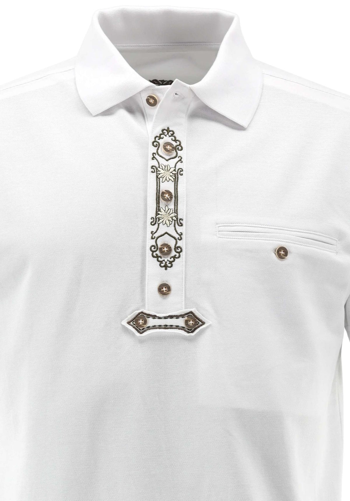 OS Trachten Poloshirt Regular Fit Grasko