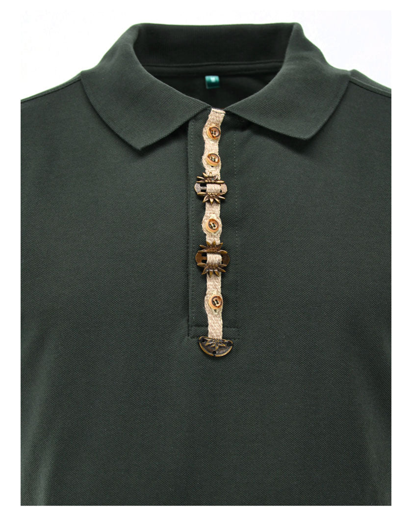 OS Trachten Poloshirt Regular Fit Tivaros