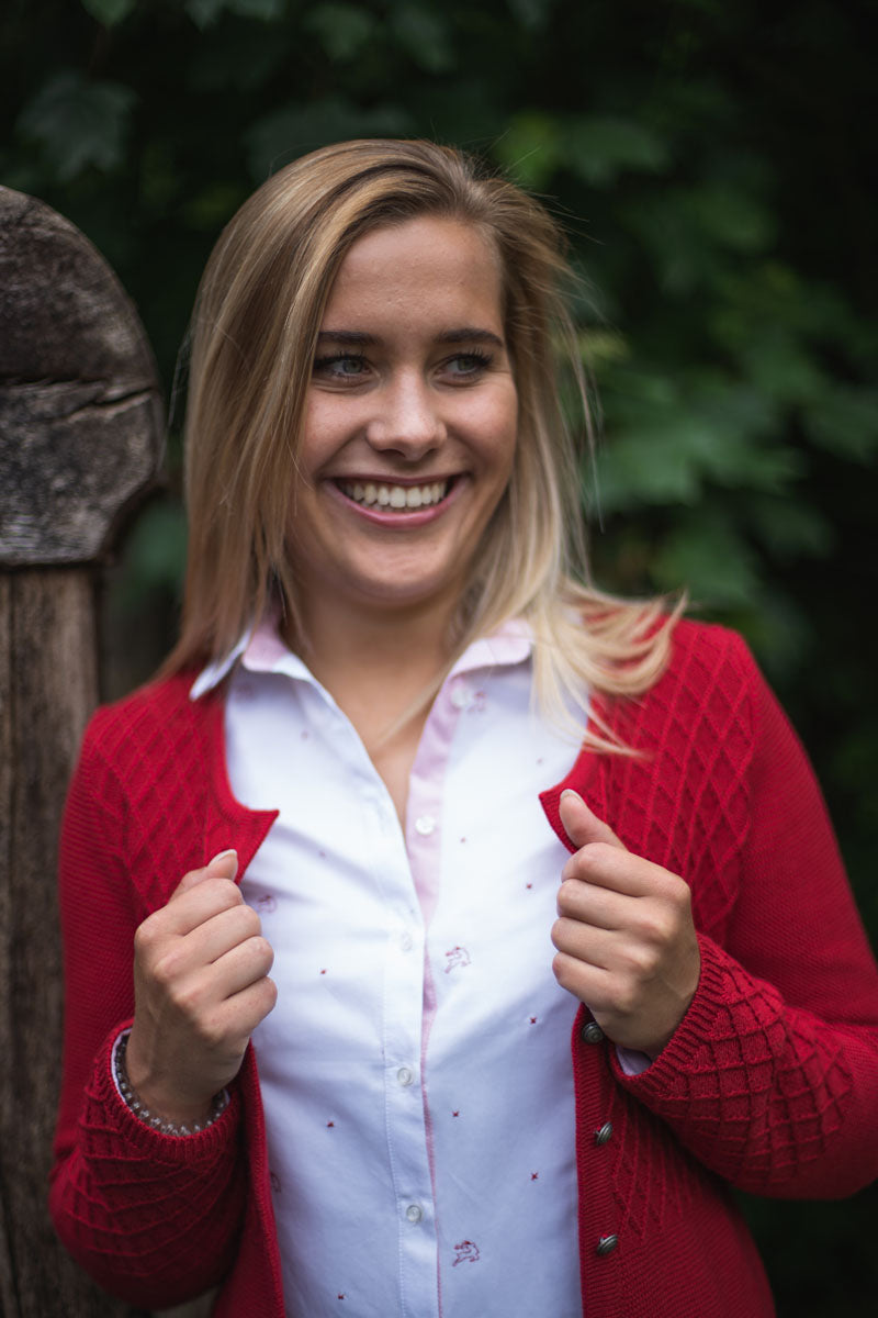 OS Trachten Trachtenbluse Tailliert Ajone